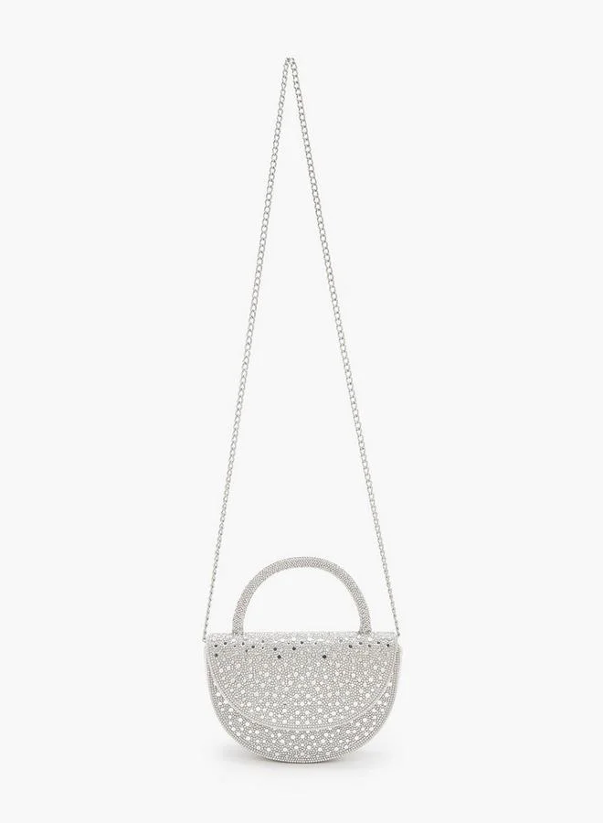 Flora Bella By Shoexpress Crystal Design Bag With Detachable Shoulder Strap Ramadan Collection